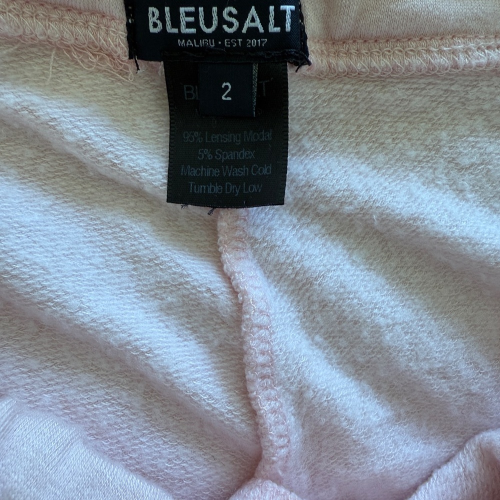 BleuSalt Light Pink "The Classic Sweatpants " Jogger Pants Size 2 - Picture 6 of 9